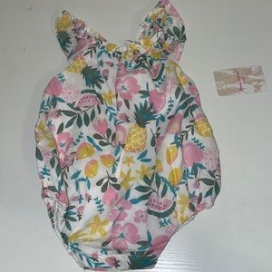 NWT Tommy Bahama baby girl onesie